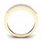 Solid 10k Yellow Gold 1/6 Ct TDW Diamond "I LOVE YOU" Women's Band (HI, I2)