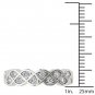 10k White Gold 0.25 Ct Round Cut Diamond Fashion Engagement Ring HI I2 Size 7