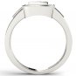 10k White Gold 0.50 Ct Natural Round Cut Diamond Men's Halo Wedding Band Ring