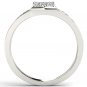 10k White Gold 0.33 Ct Natural Round Cut Diamond Men's Cluster Wedding Ring