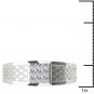 10k White Gold 0.33 Ct Natural Round Cut Diamond Men's Cluster Wedding Ring