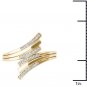 Genuine 10k Yellow Gold 0.1 Ct Round Cut Diamond Fashion Engagement Ring HI I2