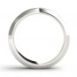 Solid 14k White Gold 1.00 Ct Round Cut Diamond Men's Wedding Band Ring HI I2