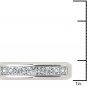 Solid 14k White Gold 1.00 Ct Round Cut Diamond Men's Wedding Band Ring HI I2