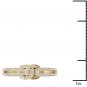 10k Yellow Gold 0.15 Ct Diamond Love Knot Fashion Engagement Promise Ring Size 7