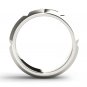 14k White Gold 0.250 Ct Round Diamond Men's Three Stone Wedding Band Ring HI I2