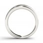 14k White Gold 0.62 Ct Round Diamond Five Stone Men's Wedding Band Ring HI I2