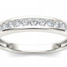 14k White Gold 0.25 Ct Diamond Wedding Rngagement Anniversary Band HI I2 Size 7