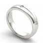 14k White Gold 0.125 Ct Round Diamond Seven Stone Men's Wedding Band Ring HI I2