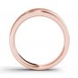 14k Rose Gold 0.62 Ct Round Diamond Five Stone Men's Wedding Band Ring HI I2