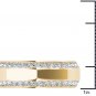 Solid 14k Yellow Gold 0.900 Ct Round Cut Diamond Men's Wedding Band Ring HI I2