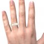 Solid 14k Yellow Gold 0.900 Ct Round Cut Diamond Men's Wedding Band Ring HI I2