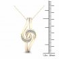 10K Yellow Gold 0.03ct TDW DiamondPendant Necklace