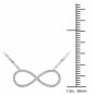 S925 Sterling Silver 0.15Ct TDW Diamond Infinity Necklace