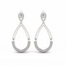 S925 Sterling Silver 0.20Ct Natural Round Cut Diamond Dangle Earrings S925 Sterling Silver 0.20Ct Natural Round Cut Diamond Dangle Earrings