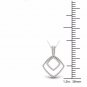 S925 Sterling Silver 0.1Ct TW Diamond Double Loop Fashion Necklace