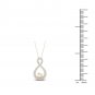 De Couer 10k Yellow Gold 0.15ct TDW Diamond Infinity & Heart Necklace (I-J, I2)