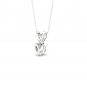De Couer 10k White Gold 0.15ct TDW Diamond Heart Infinity Necklace (I-J, I2)