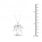 De Couer S925 Sterling Silver 0.1ct TDW Diamond Maple Leaf Necklace (I-J, I2)