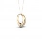 De Couer 10k Yellow Gold 0.1ct TDW Diamond Interlocked Loops Necklace (I-J, I2)