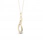 De Couer 10k Yellow Gold 0.16ct TDW Diamond Infinity Necklace (I-J, I2)
