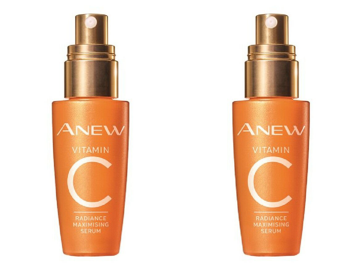 2 x Anew Vitamin C Radiance Maximising Serum 30ml NEW Brightening Serum