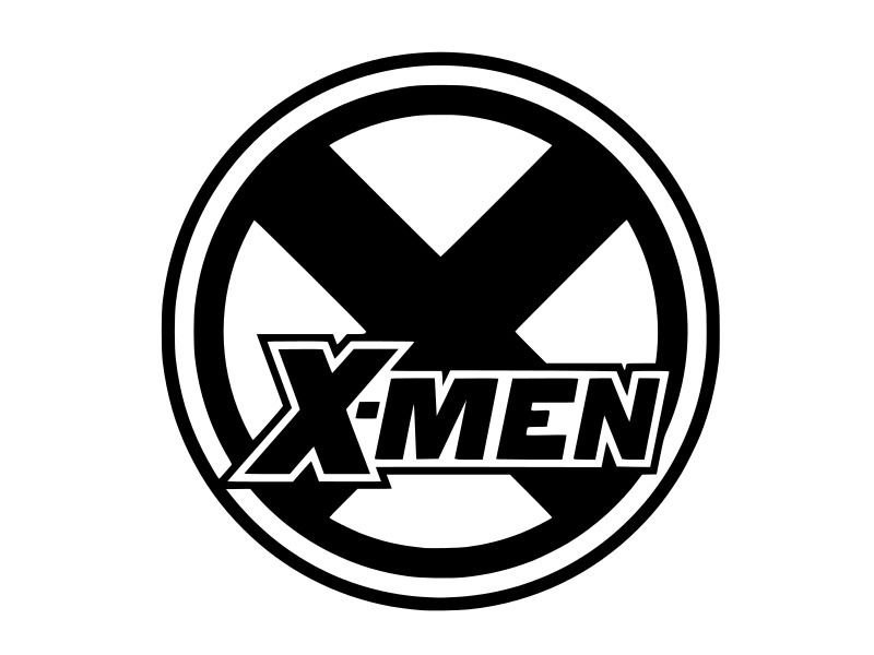 X-Men xmen round logo Vinyl Decal Sticker Free Shipping CHOOSE SIZE COLOR