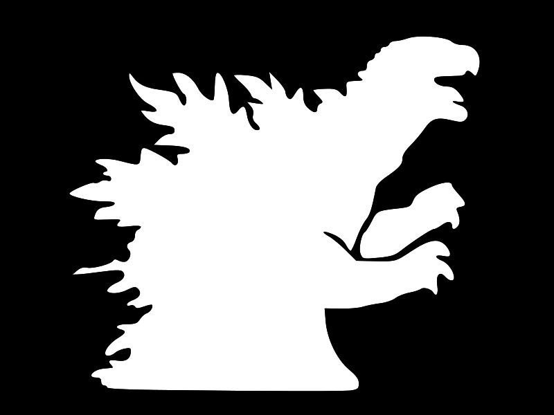 GODZILLA Silhouette Kaiju Vinyl Decal Sticker high quality CHOOSE SIZE ...