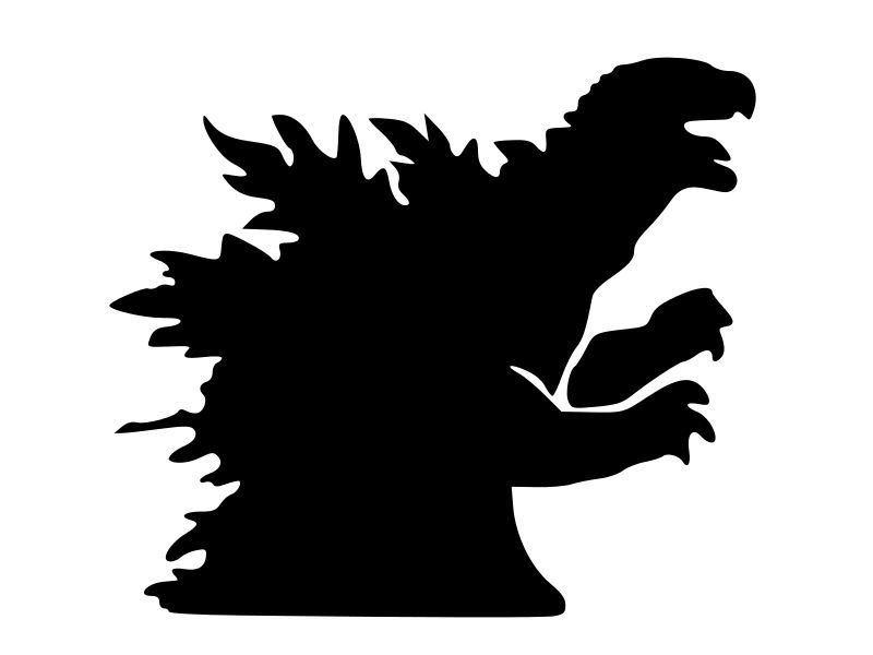 GODZILLA Silhouette Kaiju Vinyl Decal Sticker high quality CHOOSE SIZE ...