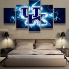 Large Framed 5 Piece University of Kentucky Basketball Canvas Print Home Decor Wall Art
