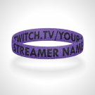 Twitch Facebook Mixer Streamer Reversible Bracelet Fully Custom Gaming Wristband