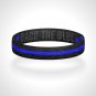 Reversible Thin Blue Line Back the Blue Police Appreciation Wristband Bracelet