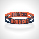 Reversible Denver Broncos Bracelet Wristband Mile High Rocky Mountain Thunder Reversible Denver Broncos Bracelet Wristband Mile High Rocky Mountain Thunder