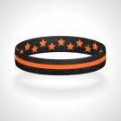 Reversible Thin Orange Line Bracelet Wristband Support Search and Rescue