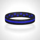 Reversible Thin Blue Line Bracelet Wristband Support Local Police Officers Reversible Thin Blue Line Bracelet Wristband Support Local Police Officers