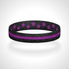 Reversible Thin Purple Line Bracelet Wristband Support Local Security Officers Reversible Thin Purple Line Bracelet Wristband Support Local Security Officers