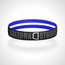 Pick Your State - Reversible Blackout Thin White Line Bracelet Wristband