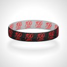 Reversible Keep It 100 Emoji Bracelet Wristband Stretch