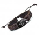 Love Tiger Leather Adjustable Animal Bracelet Free Shipping USA Seller