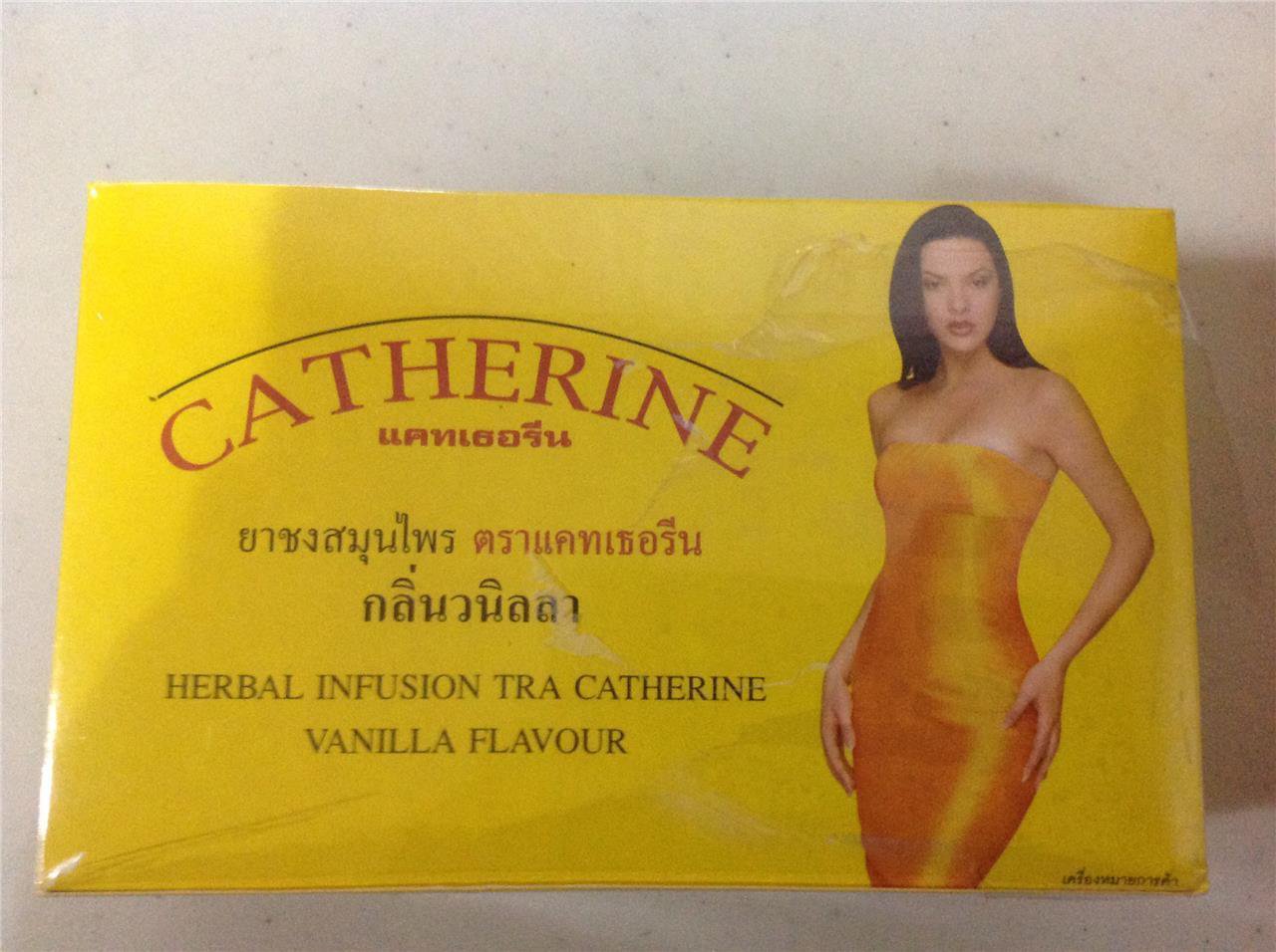 32 SACHETS OF CATHERINE VANILLA SLIMMING HERBAL DETOX LAXATIVE TEA