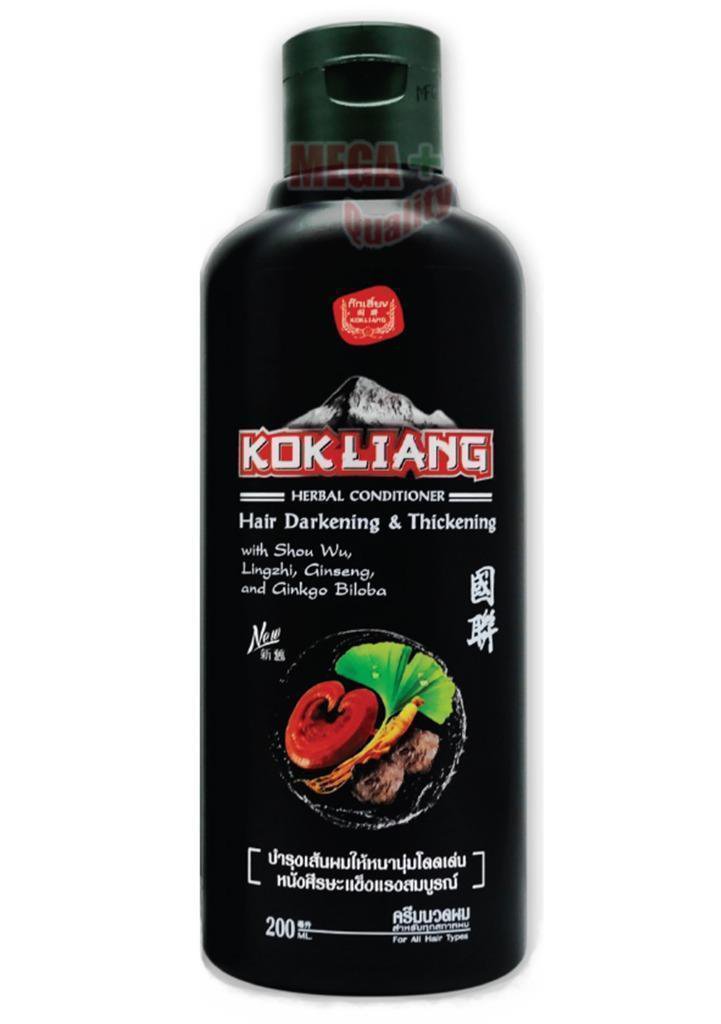 200 ML OF KOK LIANG CHINESE HERBAL CONDITIONER NATURAL FOR HAIR DARKENING THICKENING