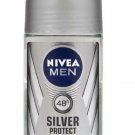 50ML Nivea For Men SILVER PROTECT Anti Deodorant Roll On 48hr Protection