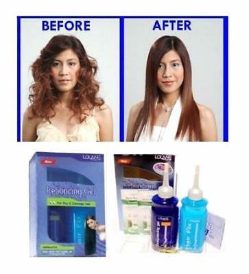LOLANE REBONDING STRAIGHT GEL KIT SET FOR DRY AND DAMAGED HAIR