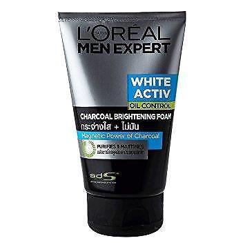 100ml. L'Oreal Men Expert White Activ Anti-Spots Oil Control Charcoal Foam
