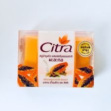 3 X 110 Grams Of Citra Scrub Bar Soaps Thai Herbal Face Skin Care,In Papaya