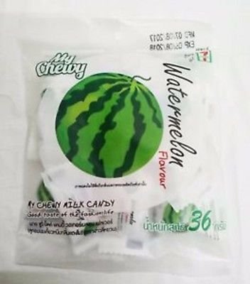 20 Watermelon Flavoured Chewy Milk Candy Sweets, Delicious & New To Thailand