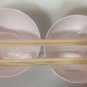 2 SETS OF PINK JAPANESE CHINESE DINING SET SUPPLIED SPOONS RICE BOWL&CHOPSTICKS