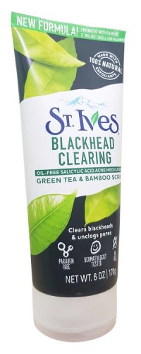 170 Grams Of St. Ives BLACK HEAD CLEARING GREEN TEA AND BAMBOO SCRUB