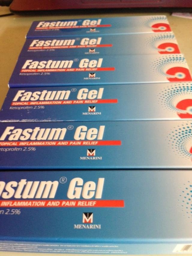 6 X 30 GRAMS OF FASTUM GEL FOR PAIN RELIEF