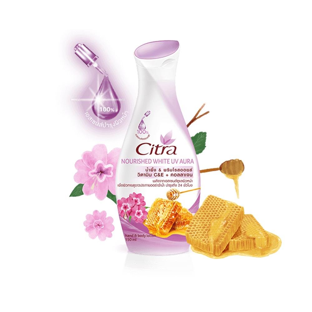 50 Ml Of Citra Nourished White UV Aura Honey + Prime Rose Oil Hand And Body Lotion